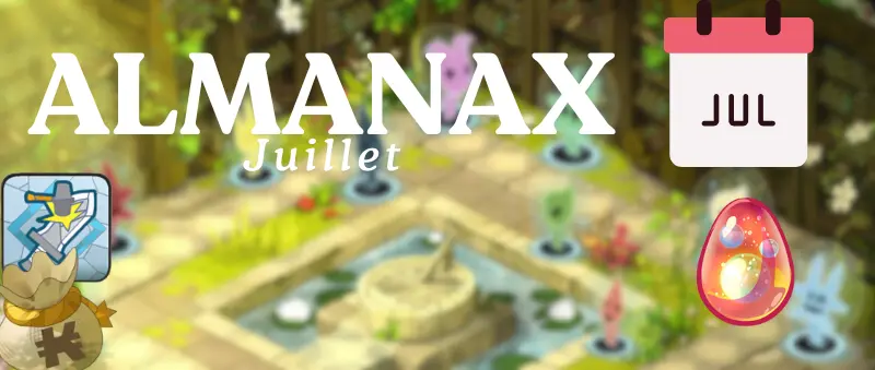 Calendrier Almanax Juillet 2026