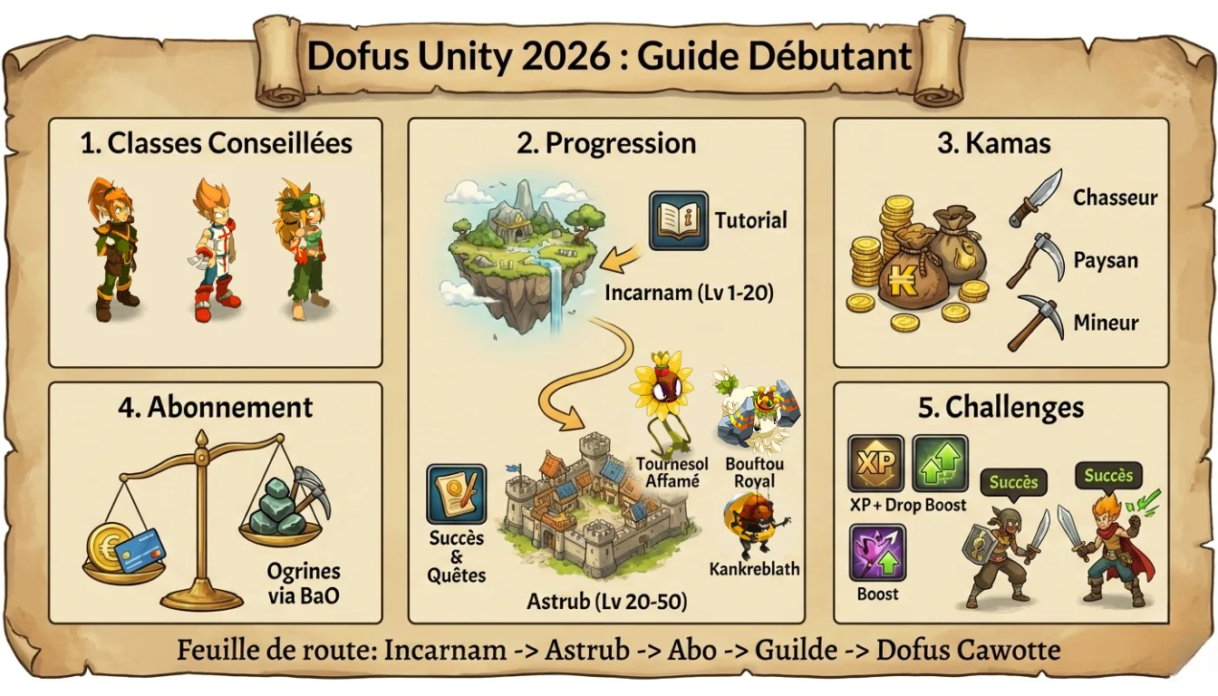 Dofus Unity 2026 : le guide du débutant de zéro