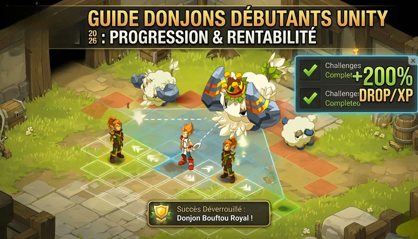Guide suprême des donjons : débuter sur Dofus Unity