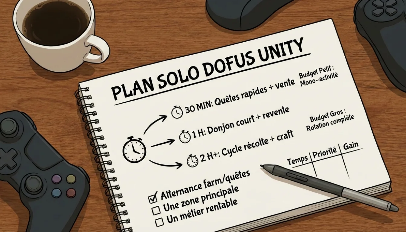 Optimiser son temps de jeu quand on est solo