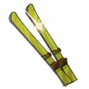 Paire de skis rustiques jetables