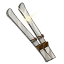 Paire de skis glissants jetables