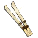 Paire de skis souples jetables