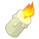 Bougie Éternelle Allumée